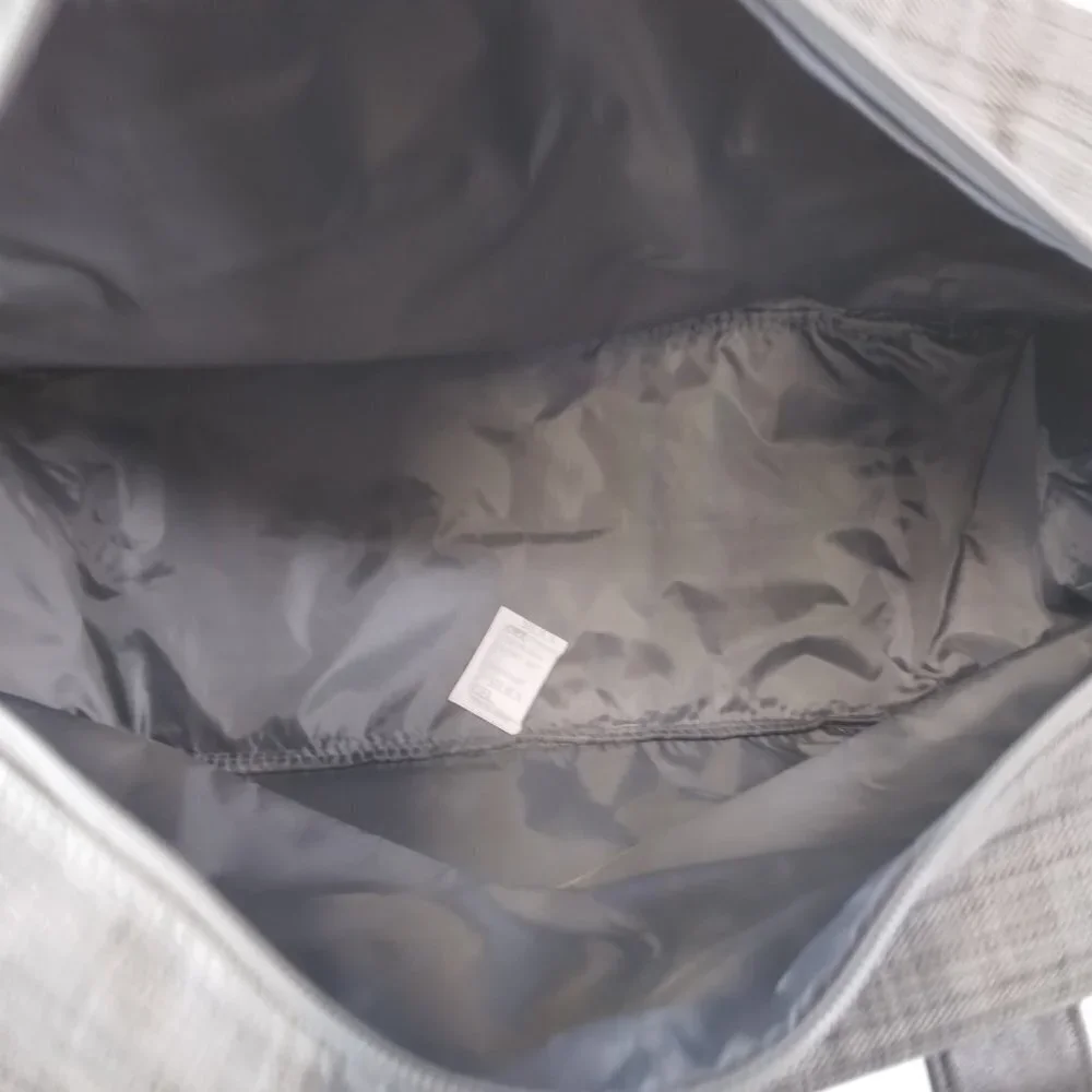 JOHN VARVATOS Designer Weekender Duffle Bag Grey and Black Travel Bag